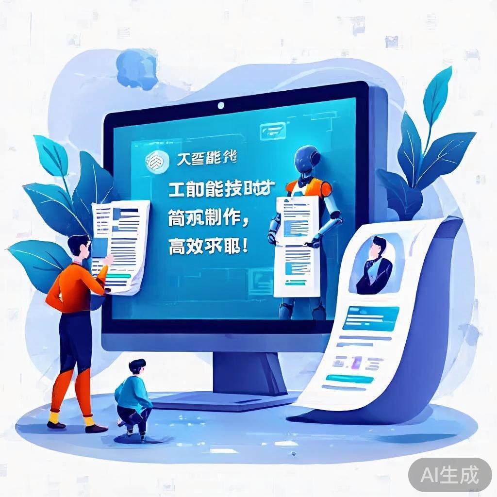 快速制作简历，人工智能生成简历教程！