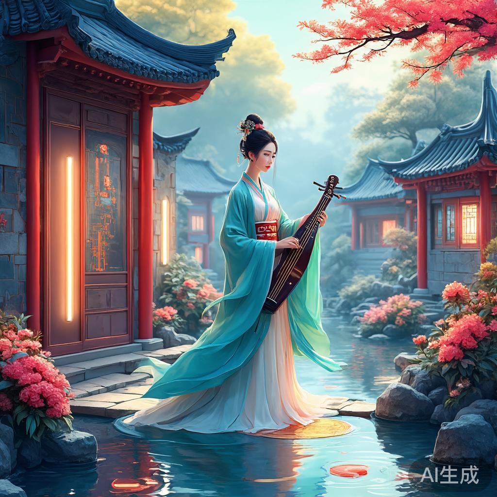 AI古风插画怎么调出氛围
