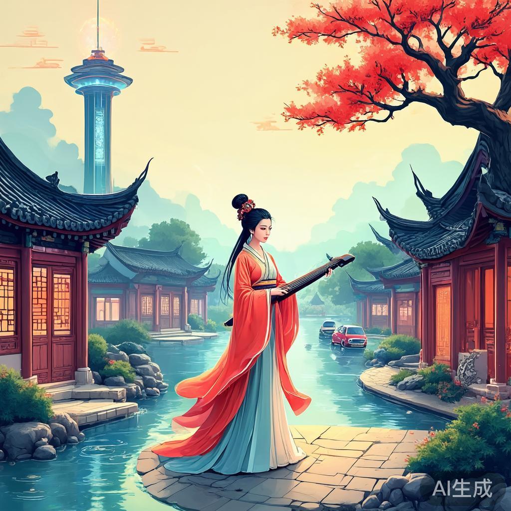 AI古风插画怎么做出氛围感