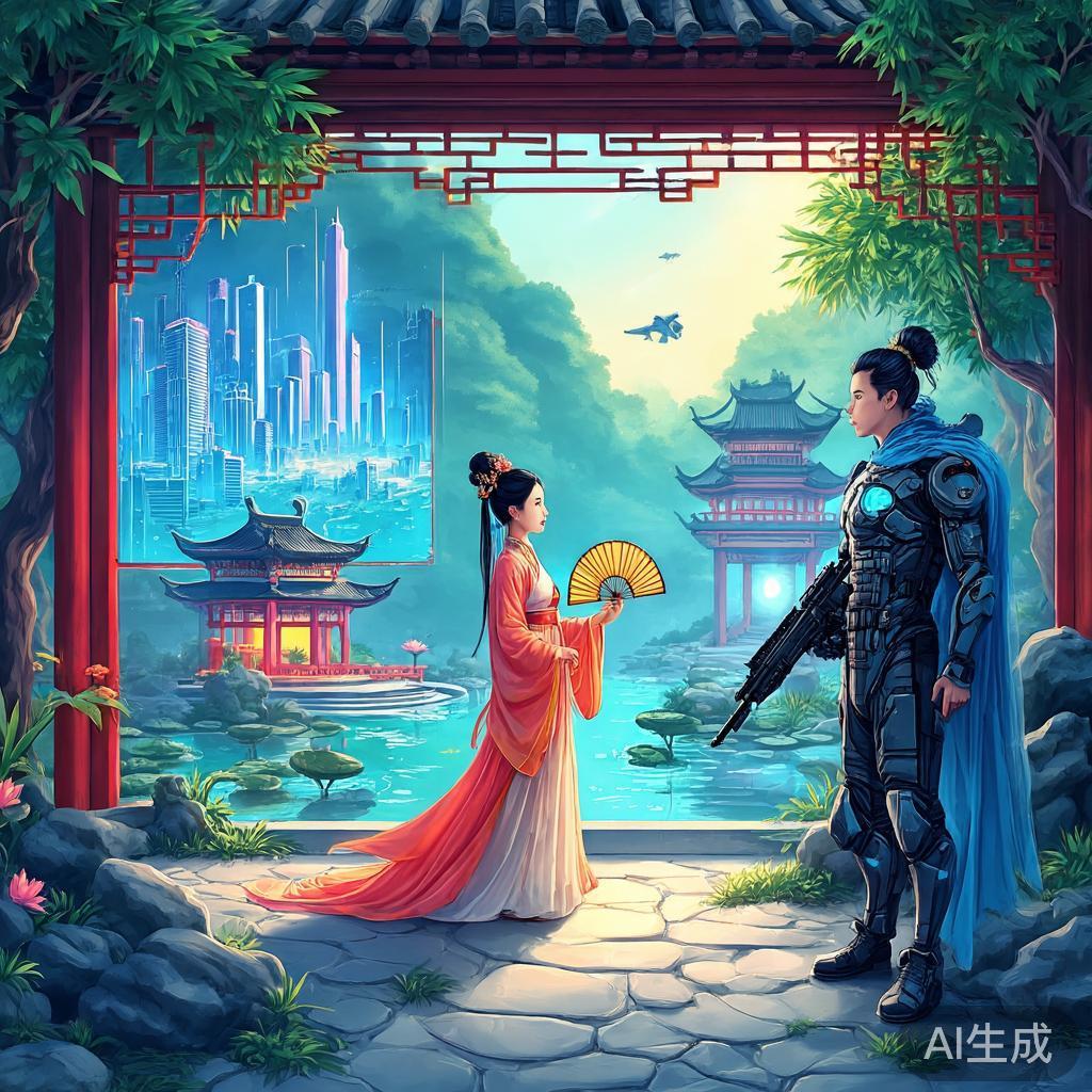 AI古风插画如何设计场景氛围