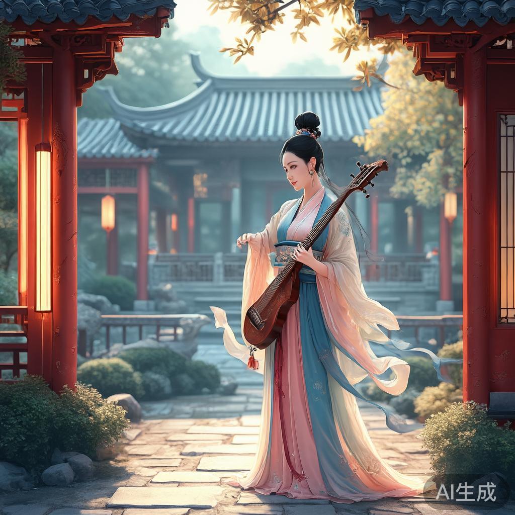 AI古风插画怎么画出氛围感?