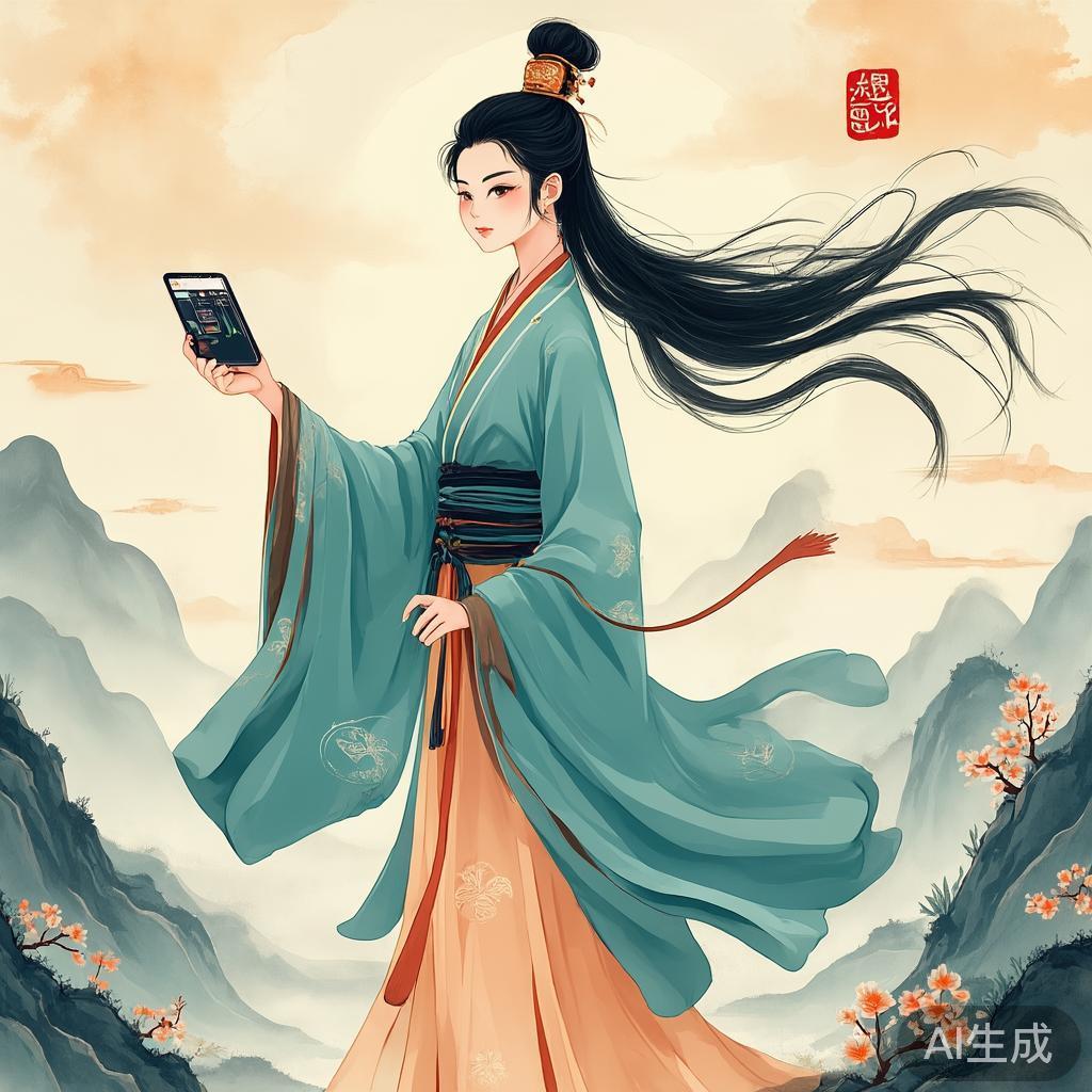 AI古风插画怎么生成人像