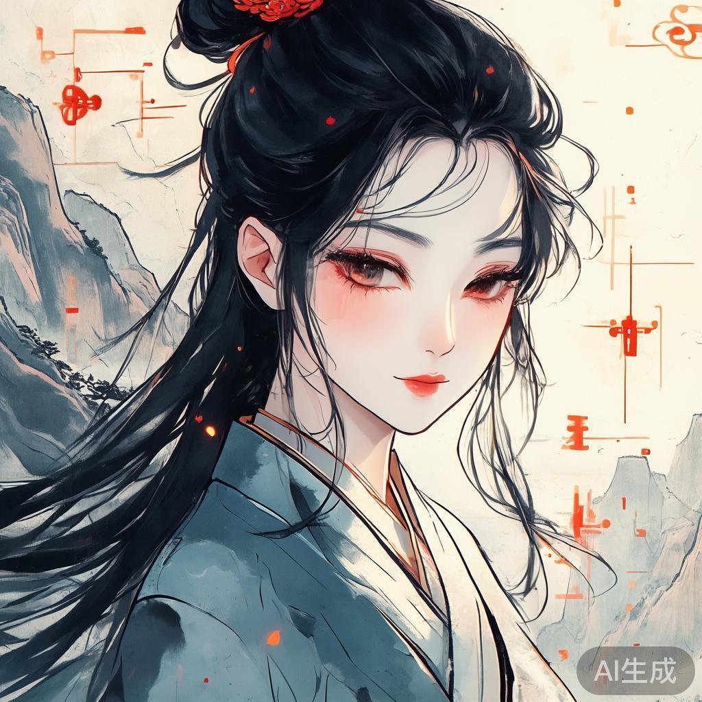 AI古风头像壁纸怎么出质感